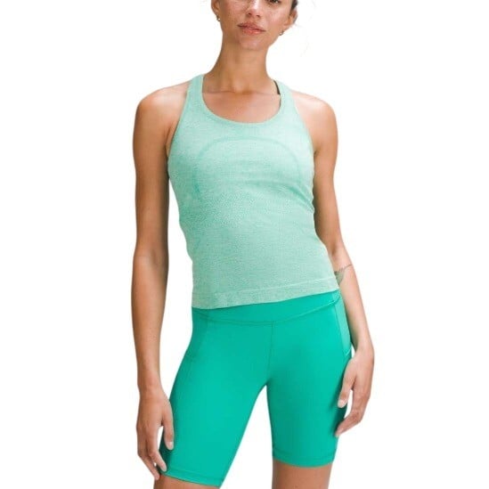 Lululemon Women's Maldives Mint Moment Swiftly Tech Racerback Tank Top Size 4